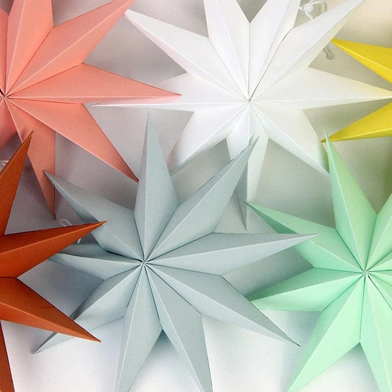 30cm Hanging Paper Stars & Flowers – DIY Party Decorations Paper Party Decorations Babs