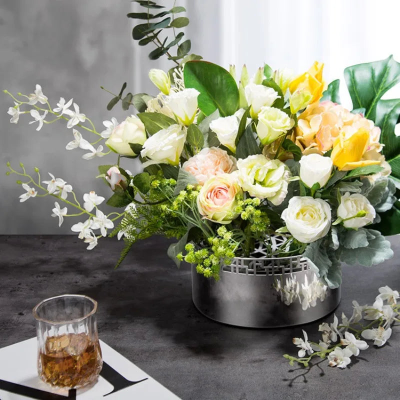 Stainless Steel Round Vase | Modern Minimalist Home Décor Decorative Vase Babs