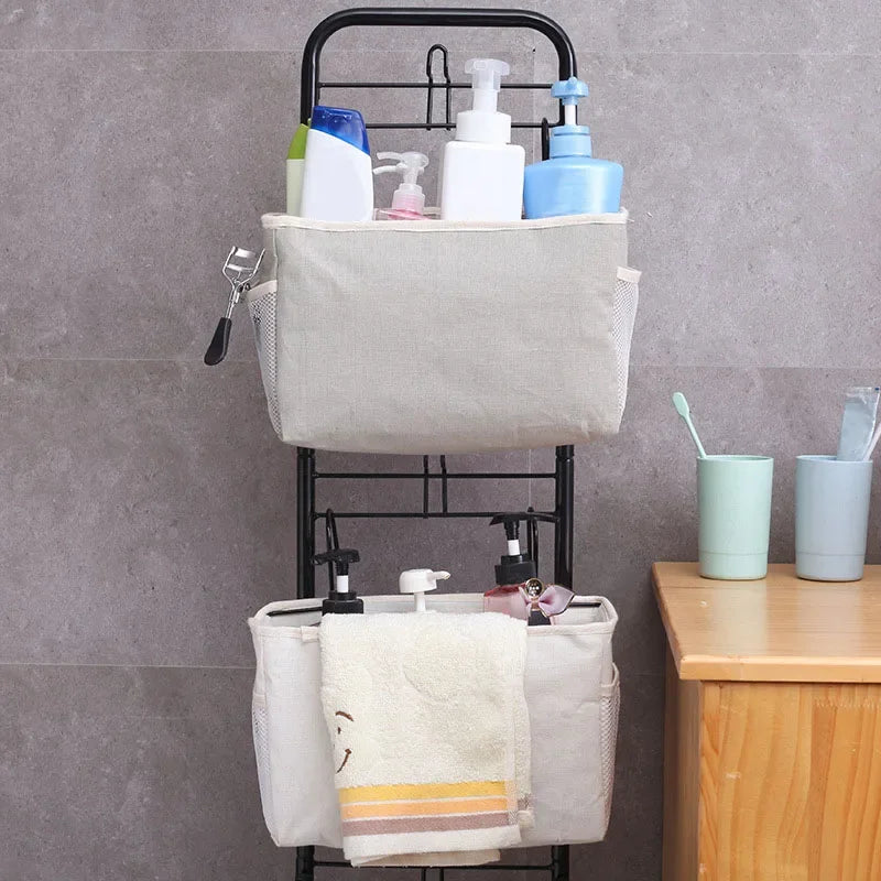 Bedside Hanging Storage Caddy – Canvas Organizer with Pockets Hanging Storage Caddy Babs