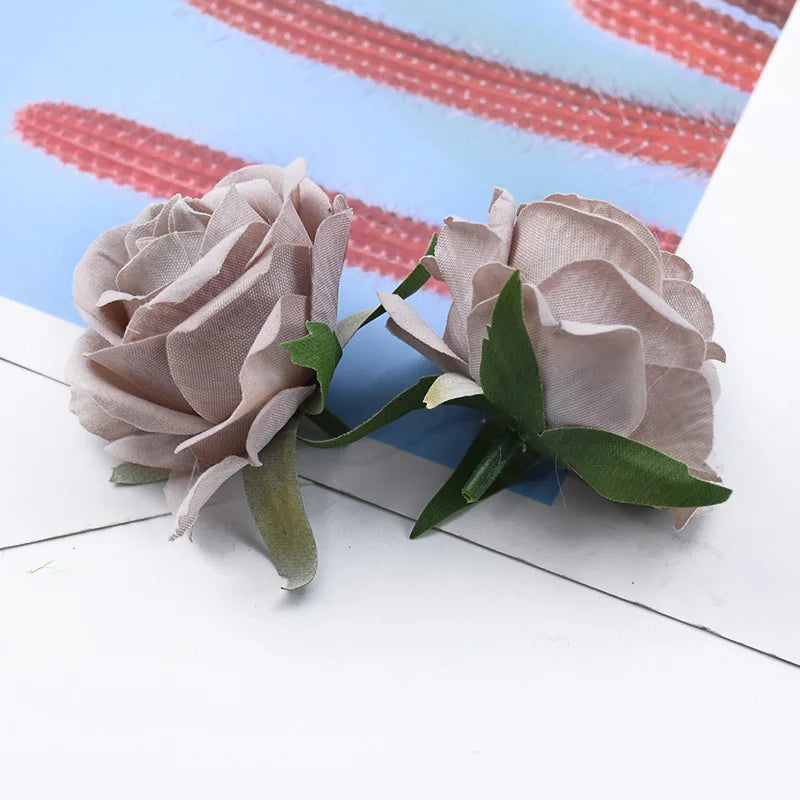 Velvet Silk Rose Heads 10/20 Pcs – Artificial Flowers for Weddings Artificial Silk Roses Babs color 3 10 Pieces