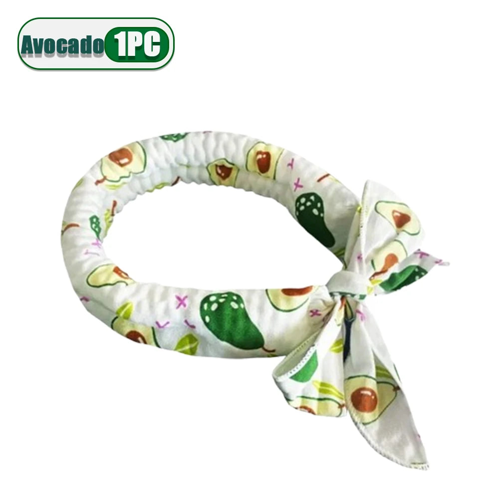 Pet Cooling Bandana for Dogs & Cats – Summer Ice Scarf 2-Pack