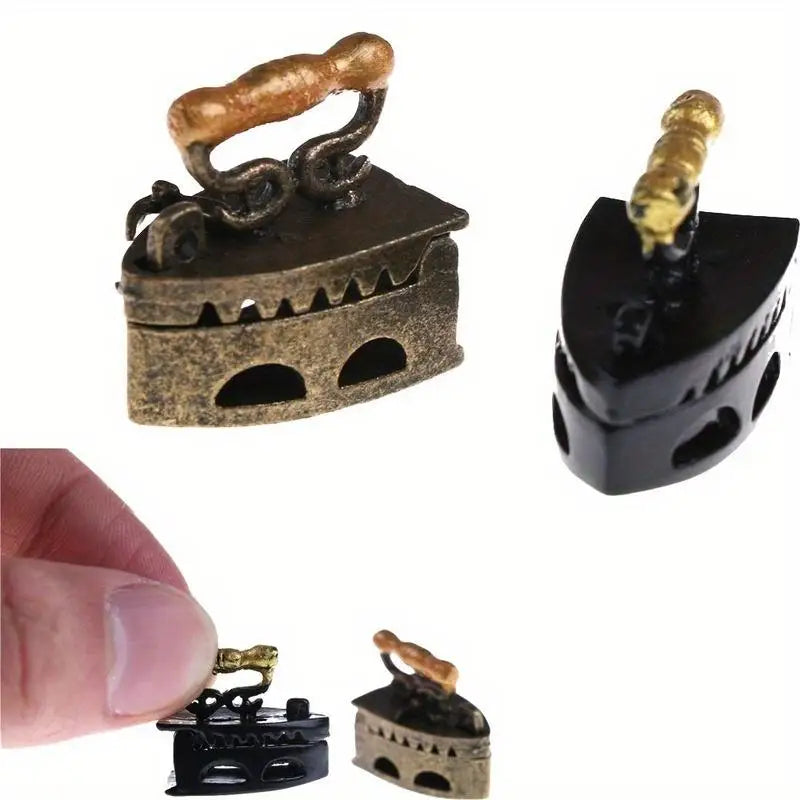 1:12 Miniature Vintage Metal Iron – Dollhouse Accessory Dollhouse Accessory Babs