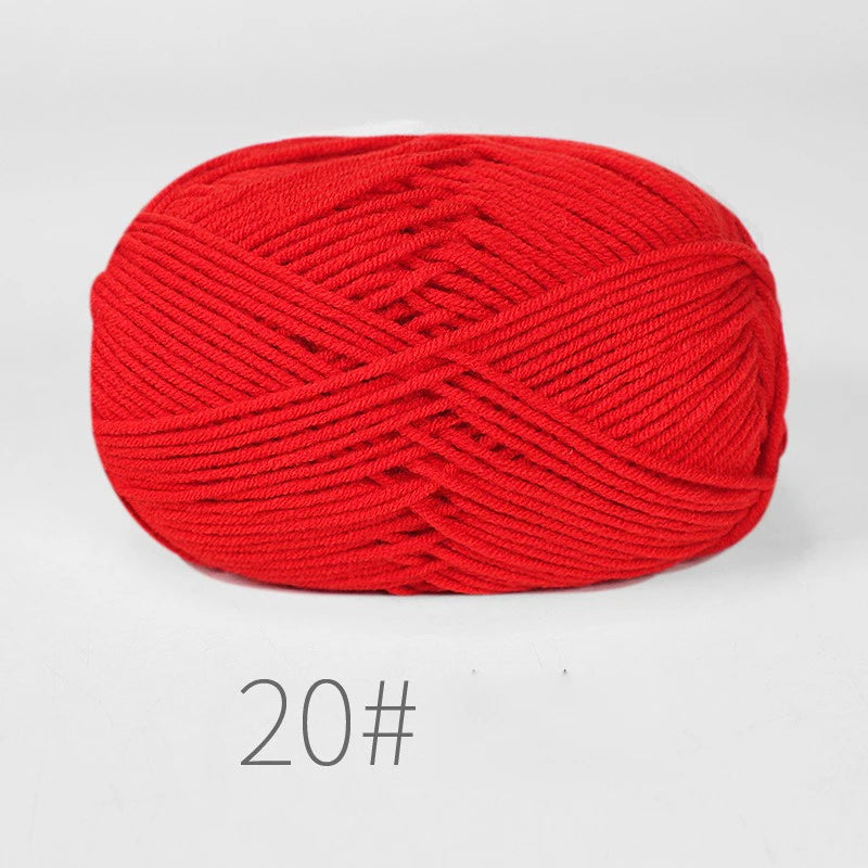 10 Balls 500g Soft Milk Cotton Yarn for Knitting & Crochet
