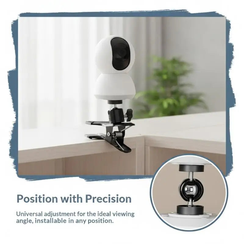 360° Swivel Camera Clip Clamp Mount – 1/4" Ball Head Tripod Camera Clamp Mount Babs