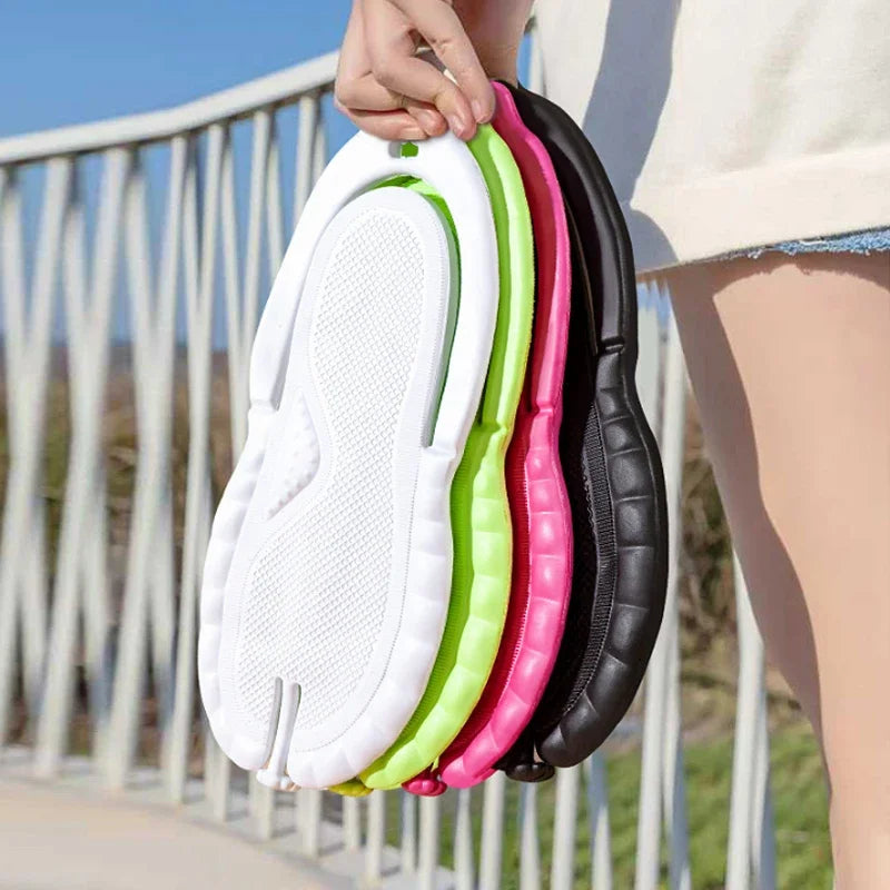 Foldable Travel Slippers Unisex Lightweight Anti-Slip Sandals Foldable Travel Slippers Babs