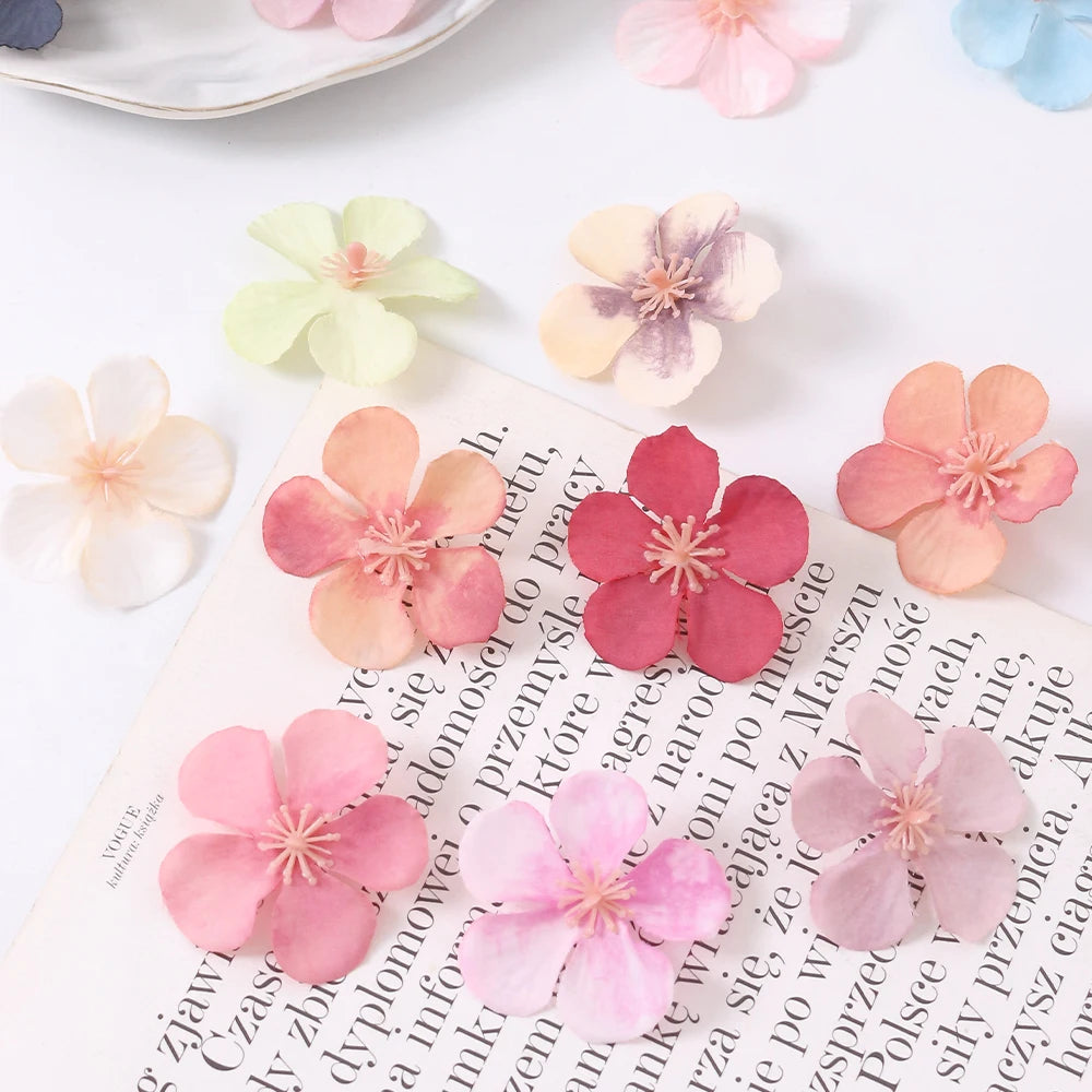 30/50Pcs Silk Daisy Artificial Flower Heads 4cm – DIY Décor Artificial Flower Heads Babs