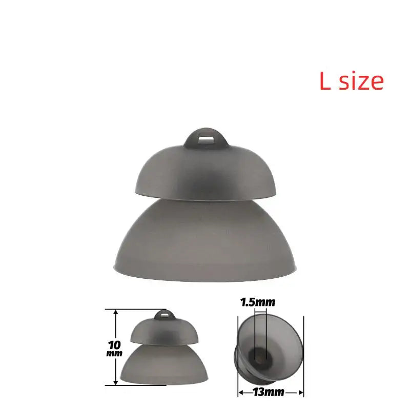 HUXUAN Silicone Eartip Domes for Phonak Hearing Aids 10–13mm Hearing Aid Eartips Babs L SIZE