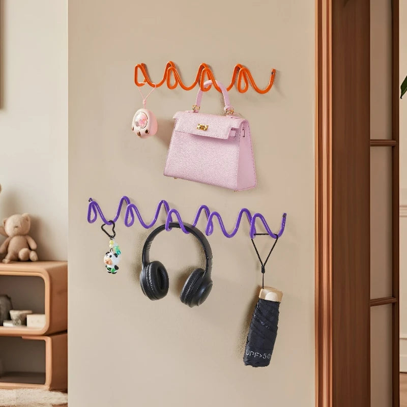 Metal Wall Coat Rack – 6-Hook Iron Organizer & Home Décor Wall Coat Rack Babs