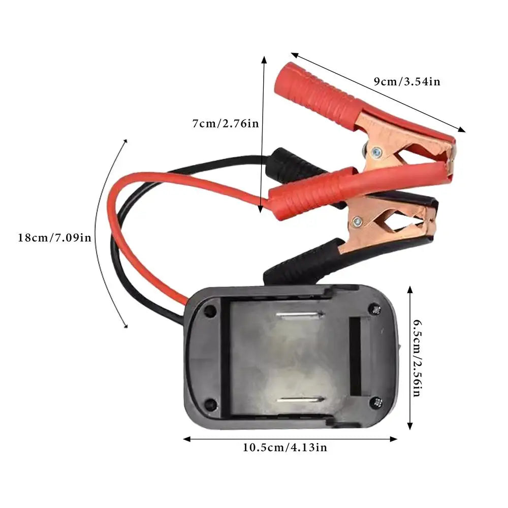 Portable Car Battery Jump Starter Booster Cable Adapter Car Jump Starter Babs Dualed USB