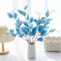 Artificial Eucalyptus Branch Fake Plant Décor – 53cm, 2pcs Artificial Plant Stems Babs DEEP BLUE 2pcs