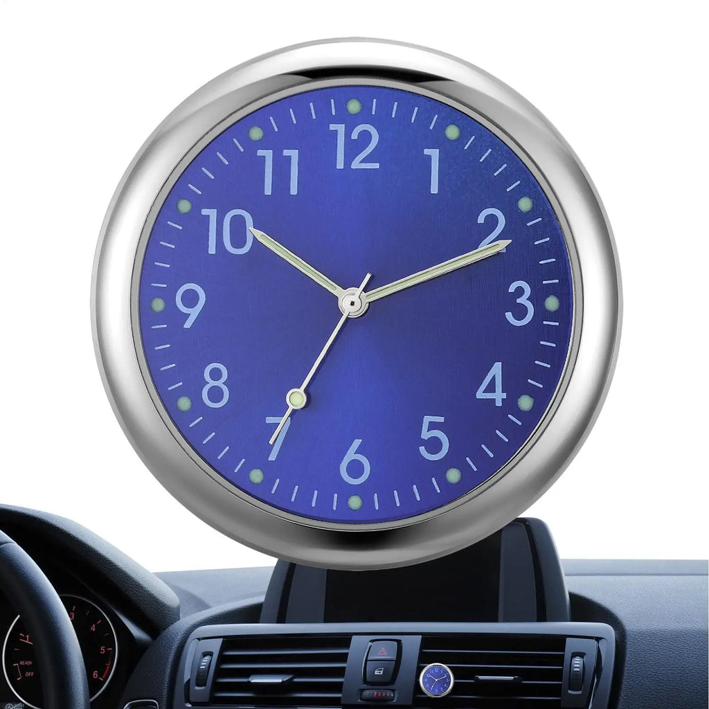 Mini Glow Stick-On Car Dashboard Clock – Quartz Analog Watch Car Dashboard Clock Babs