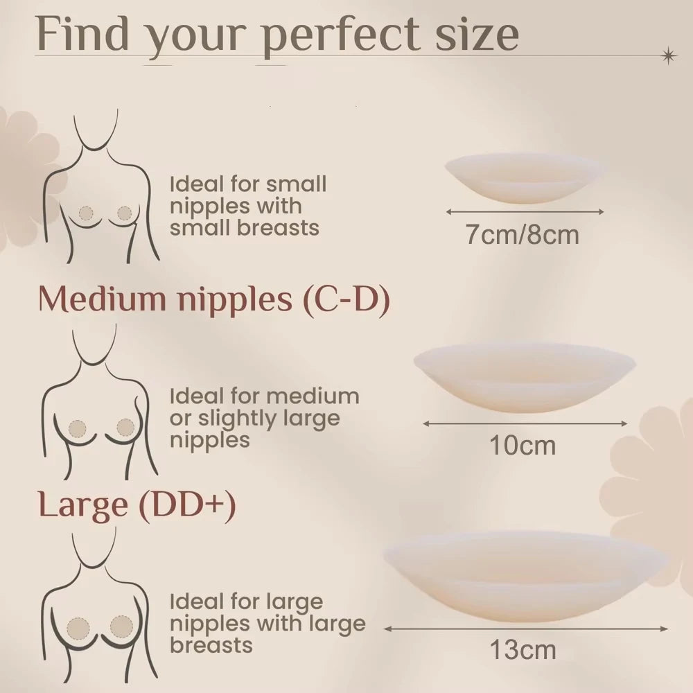 Reusable Silicone Nipple Covers – Invisible Pasties for Women Nipple Covers Babs