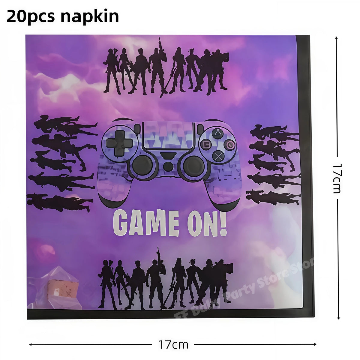 Video Game Birthday Party Supplies – Tableware, Balloons & Decor Party Tableware Set Babs 20pcs napkins