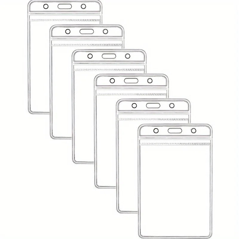 Waterproof Vertical ID Badge Holder – Clear Card Holder ID Badge Holder Babs