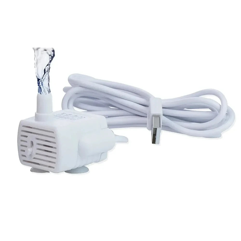 USB Cat Water Fountain Replacement Pump – Quiet Motor Pet Fountain Pump Babs Water Pump USB Type-C