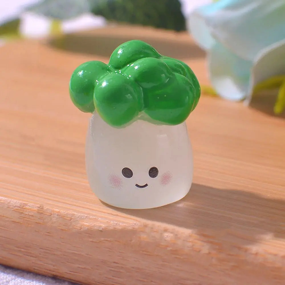 Luminous Mini Vegetable Figurines – Resin DIY Miniature Decor Miniature Figurines Babs Style 8