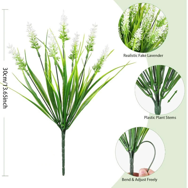 Artificial Lavender Flowers 30cm | 1/3 Pcs Home Wedding Decor Artificial Flower Stems Babs Colorful 1Pcs