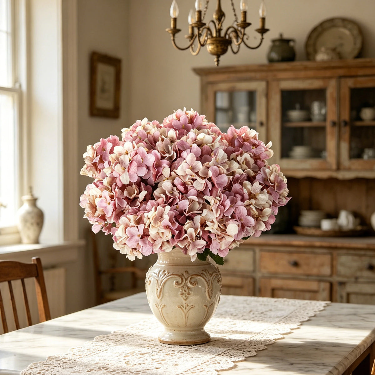 Silk Hydrangea Artificial Flowers for Wedding & Home Décor Artificial Silk Flowers Babs