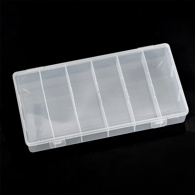 6-Compartment Transparent Jewelry & Cosmetics Organizer Jewelry Organizer Box Babs storage box