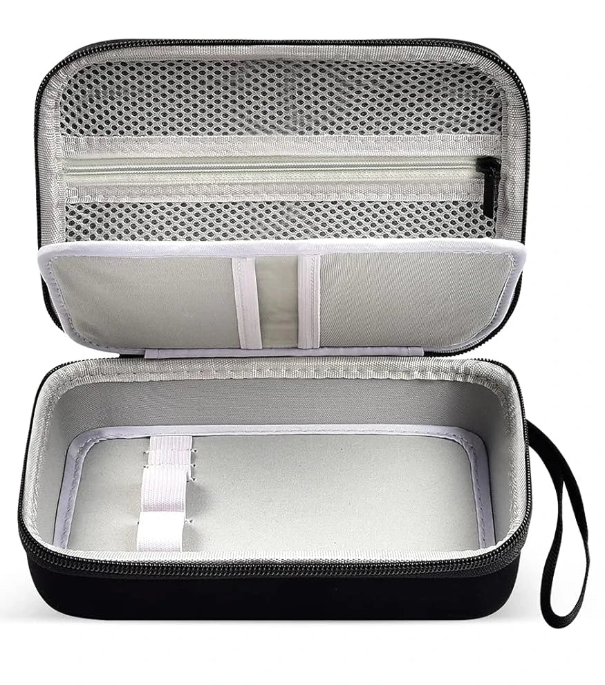 Hard EVA Nail Drill Carrying Case – 40-Slot Bit Organizer Nail Drill Organizer Case Babs black