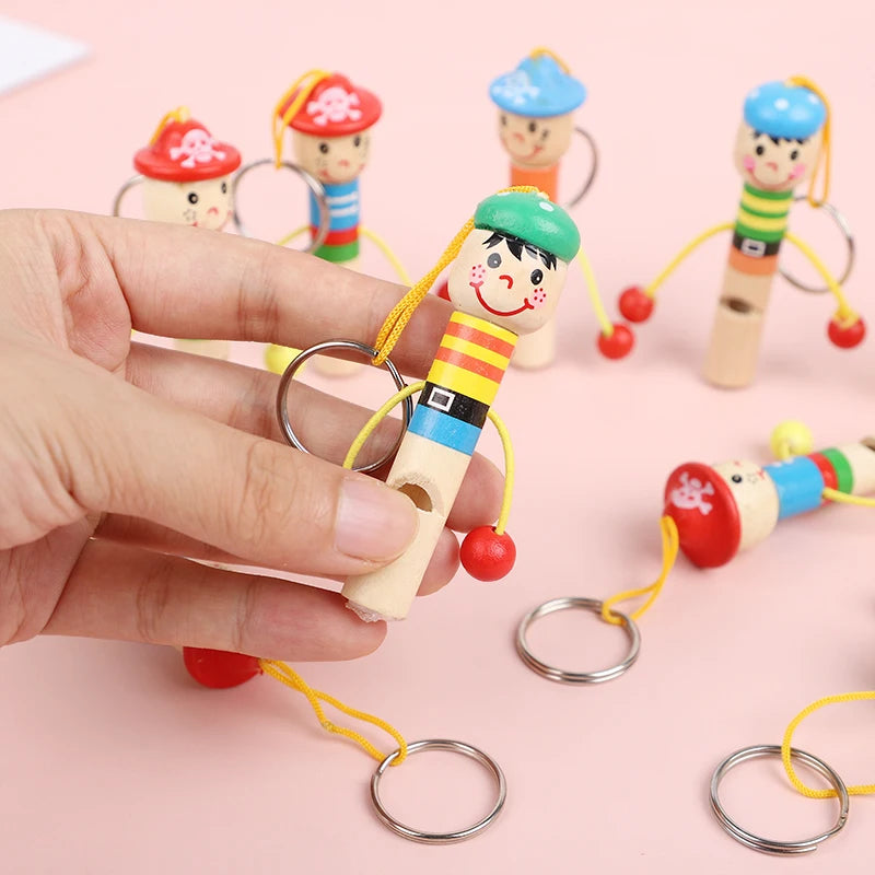 Wooden Pirate Whistles Party Favors for Kids – 5/12/20 Pcs Kids Party Whistles Babs