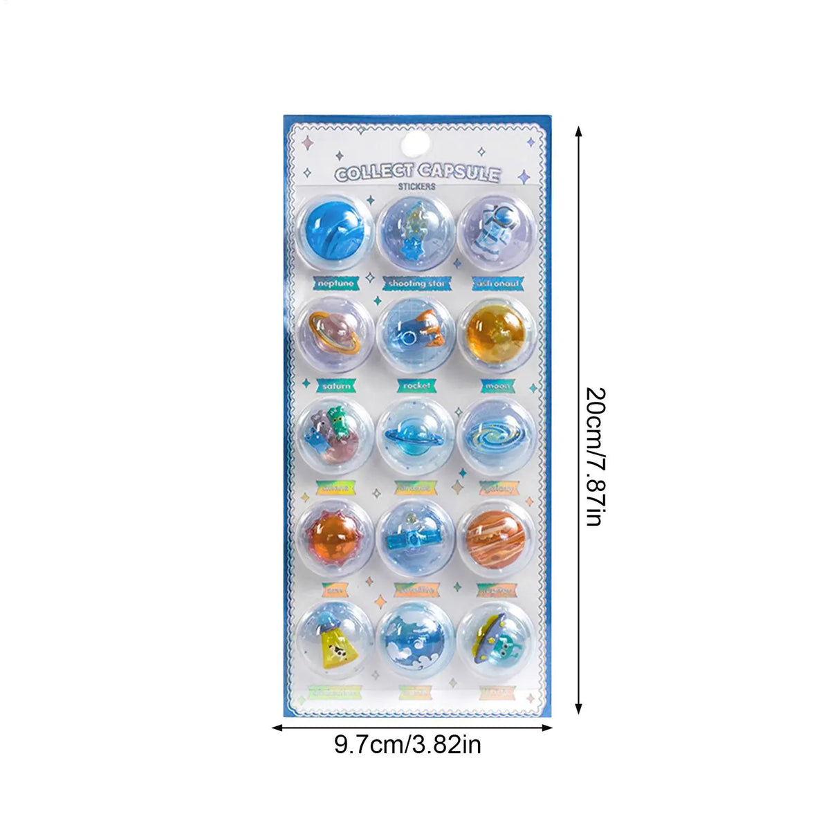 3D Kawaii Stickers – Sweets, Fruit & Ice Cream PVC Set (10pc) Decorative Craft Stickers Babs