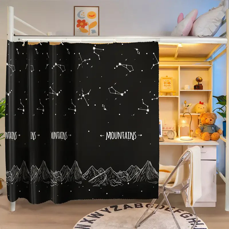 Privacy Bed Curtain – Blackout & Dustproof for Bunk & Single Beds Privacy Bed Curtain Babs star