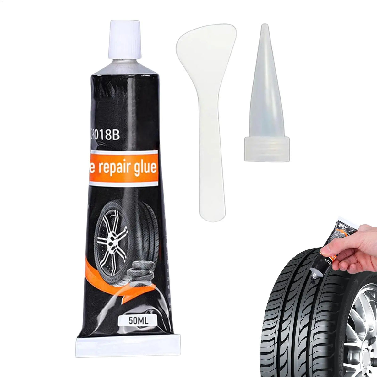 50ml Tire Repair Glue – Waterproof High Temp Rubber Adhesive Tire Repair Adhesive Babs