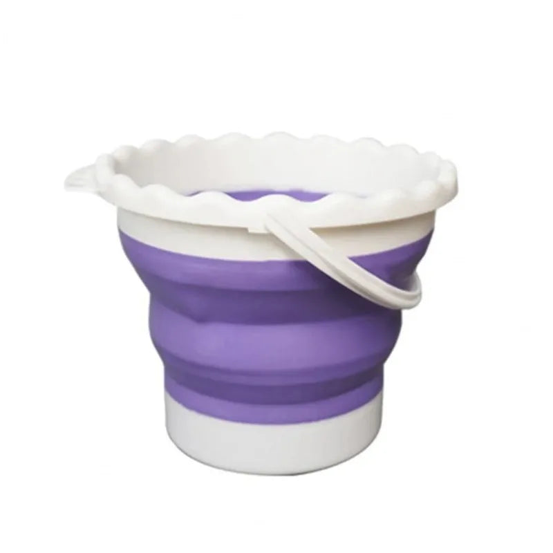 Foldable Silicone Brush Washing Bucket – Artist Studio Supply Art Brush Cleaner Babs Purple