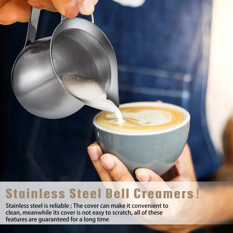 Stainless Steel Milk Frothing Pitcher with Pouring Spout Milk Frothing Pitcher Babs