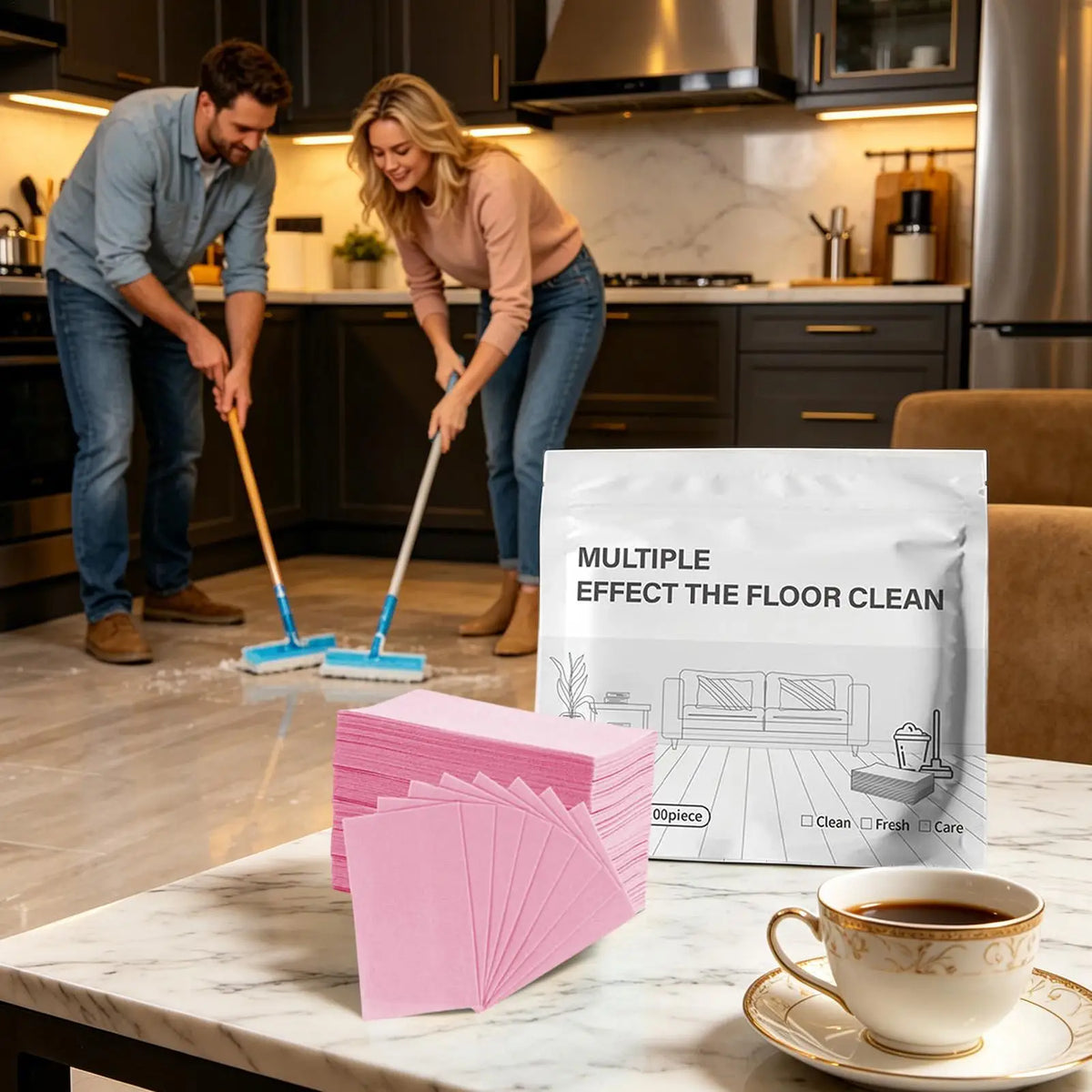 100pcs Floor Cleaning Tablets – Streak-Free Deep Clean Floor Cleaning Tablets Babs
