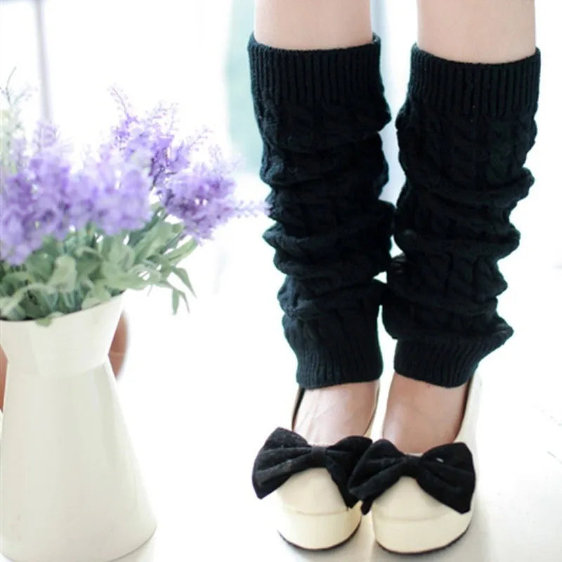 Ladies' Knit Leg Warmers – Boot Cuffs, Non-Slip, Soft Pink Knit Leg Warmers Babs