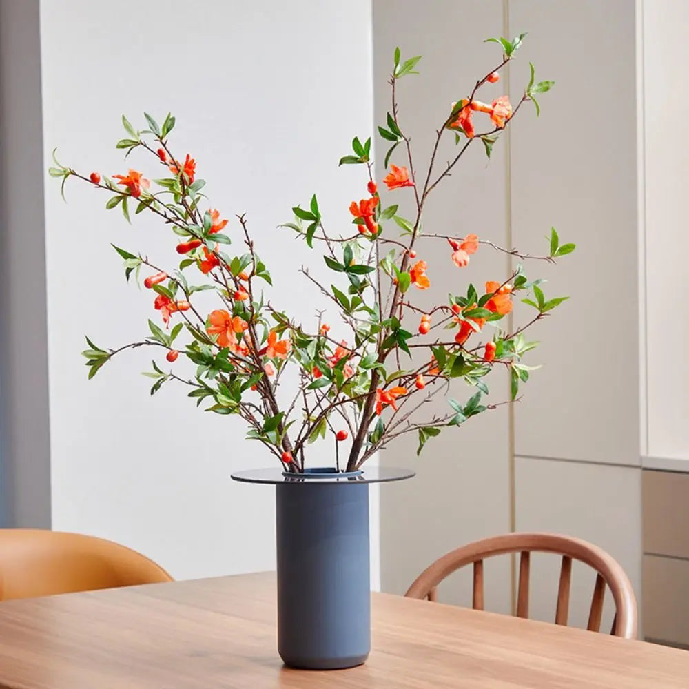 85cm Artificial Pomegranate Flower Branch – Realistic Faux Decor Artificial Flower Branch Babs