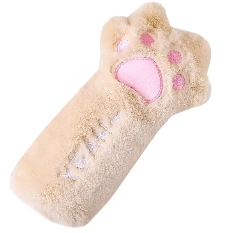 HUXUAN Cat Paw Plush Pencil Case – Large Capacity Pouch Plush Pencil Case Babs