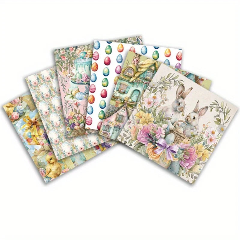 24pc Vintage Scrapbook Paper Pad 6x6 | Junk Journal Craft Sheets Scrapbook Paper Pad Babs