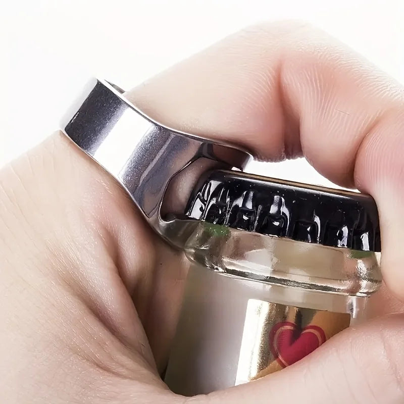 4-Piece Stainless Steel Ring Bottle Opener Set – Beer & Soda Bottle Opener Set Babs