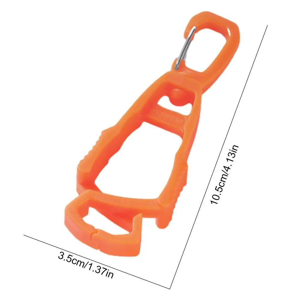 Glove Clip Hanger – Multifunctional Work Glove Holder Clamp Work Glove Clip Babs Orange
