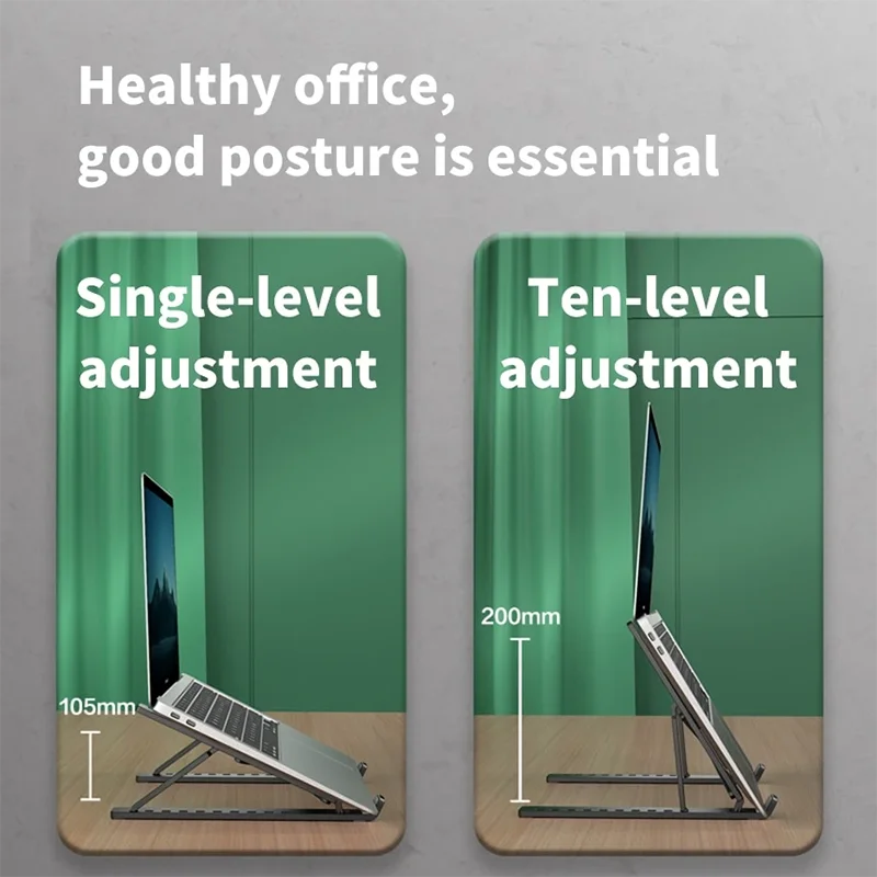 Foldable Adjustable Laptop Stand – ABS Notebook Stand for MacBook Laptop Stand Babs