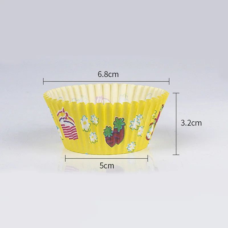 100 Pcs Multicolor Cupcake Liners – Greaseproof Muffin Paper Cups Cupcake Liners Babs