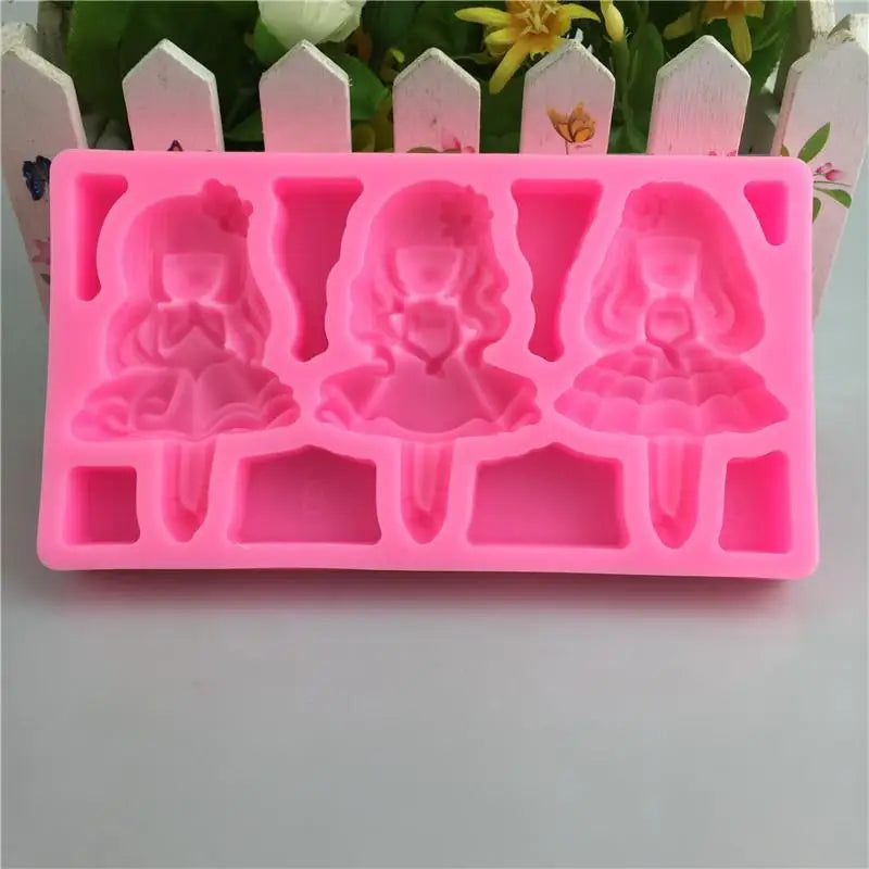 Princess Doll Silicone Mold | Fondant & Chocolate Cake Topper Silicone Baking Mold Babs