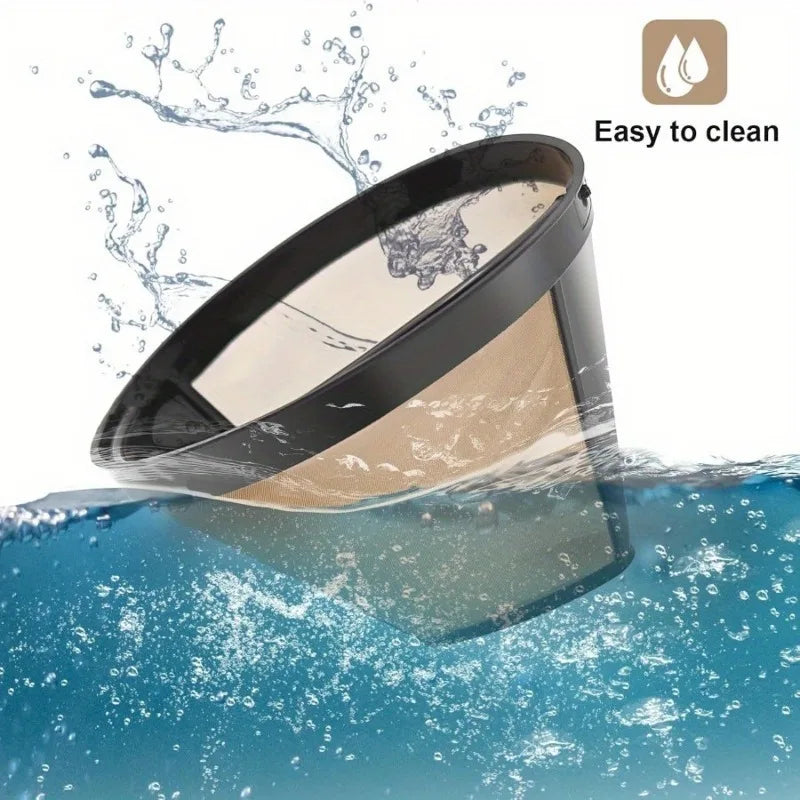 Reusable #4 Cone Gold Coffee Filter – Fits Cuisinart & Ninja Reusable Coffee Filter Babs