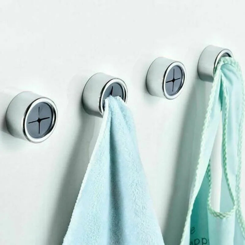 Self-Adhesive Push Towel Clip Hooks – Kitchen & Bathroom Towel Clip Hook Babs
