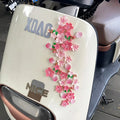 3D Cherry Blossom Resin Car Stickers – 32/64 Pcs Sakura Decals Resin Car Decals Babs Pink 64PCS