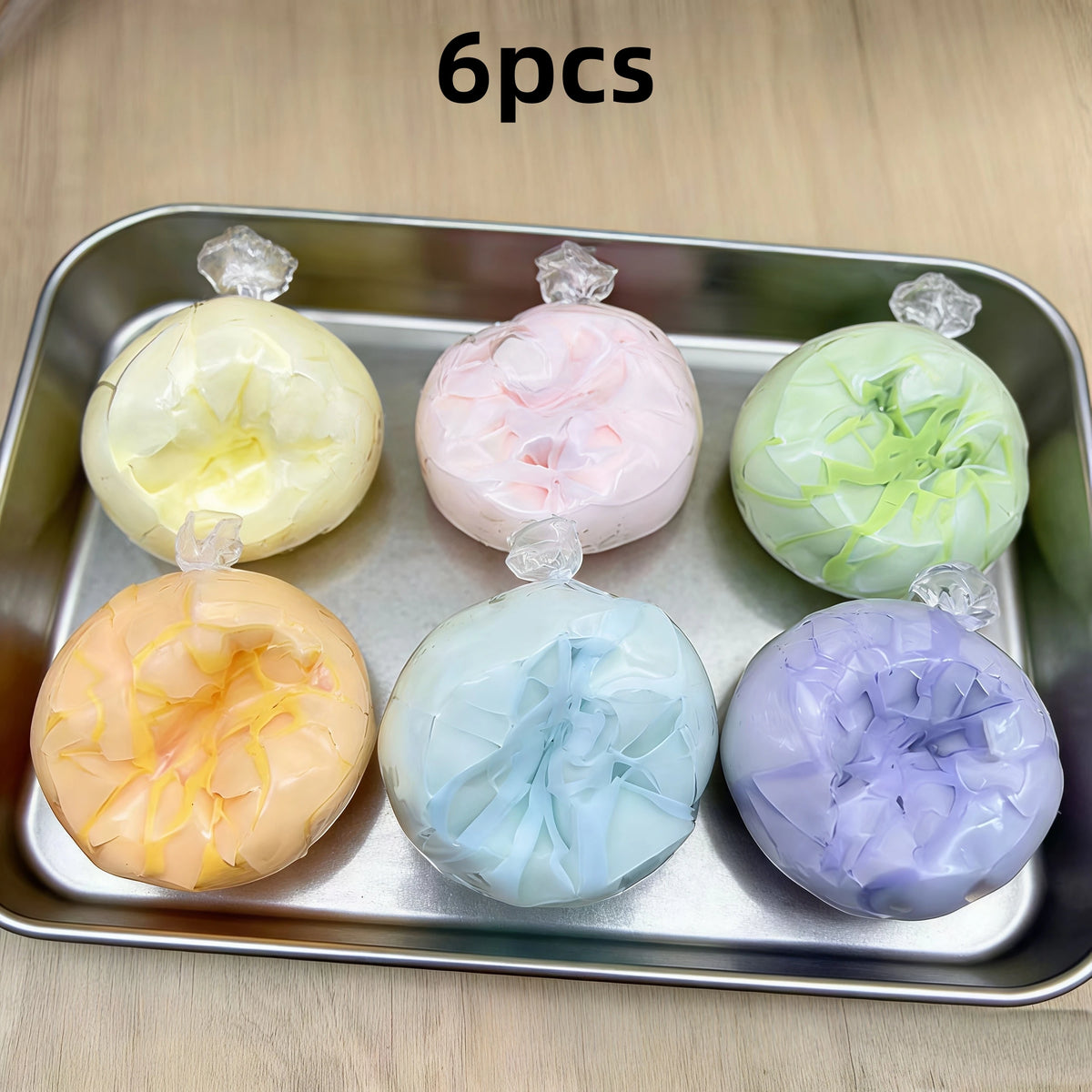 Mint Crispy Ball Sensory Fidget Squeeze Toy & Party Favor Sensory Fidget Toy Babs 6pcs