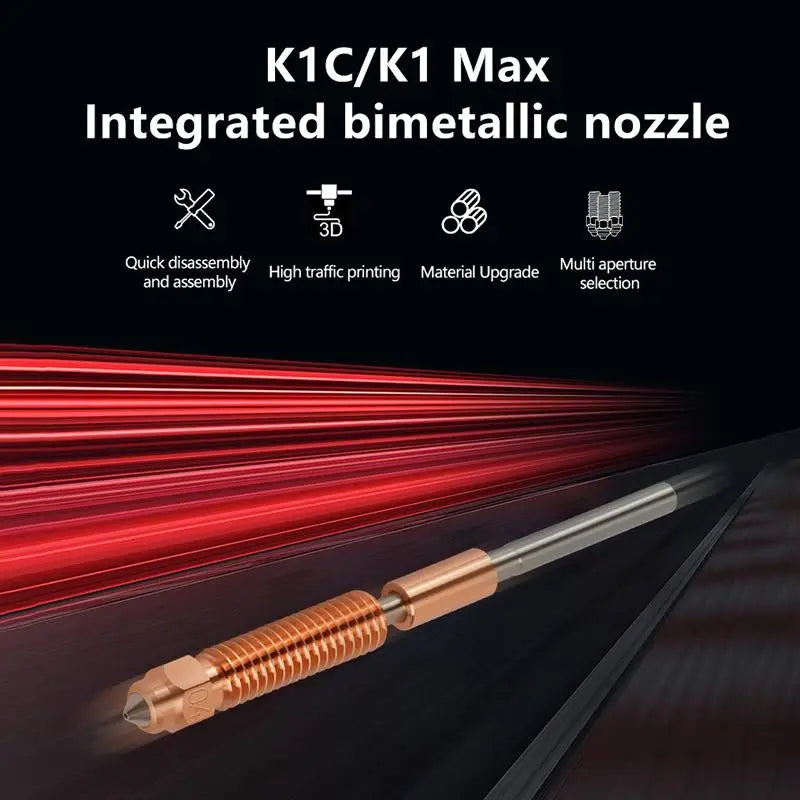 Quick-Swap 3D Printer Nozzle Kit – K1C K1 Max K1 SE K2 SE 3D Printer Nozzle Babs