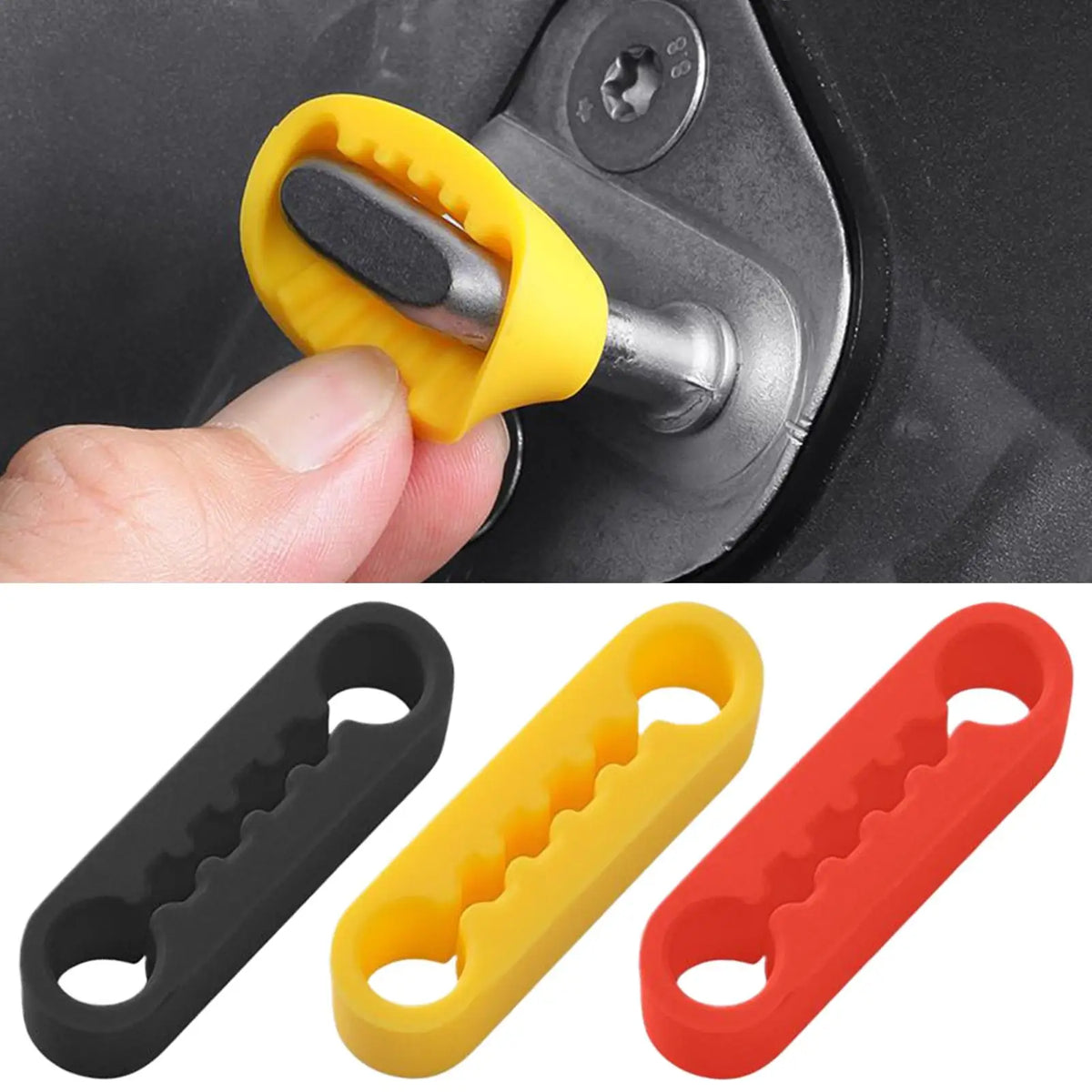 Universal Car Door Shock Absorber Silicone Damper Pads 4pcs Car Door Damper Pad Babs