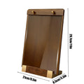 Acrylic Table Sign Holder with Walnut Wood Base – A4 Tabletop Sign Holder Babs 1pcs