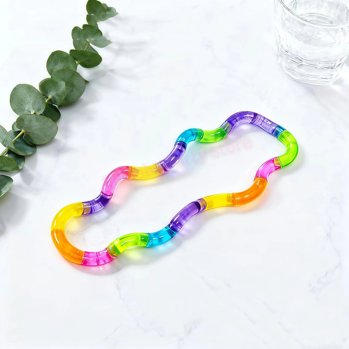 Rainbow Tangle Fidget Toy – Deformable Rope Knot Fun Gift Fidget Toy Babs rainbow