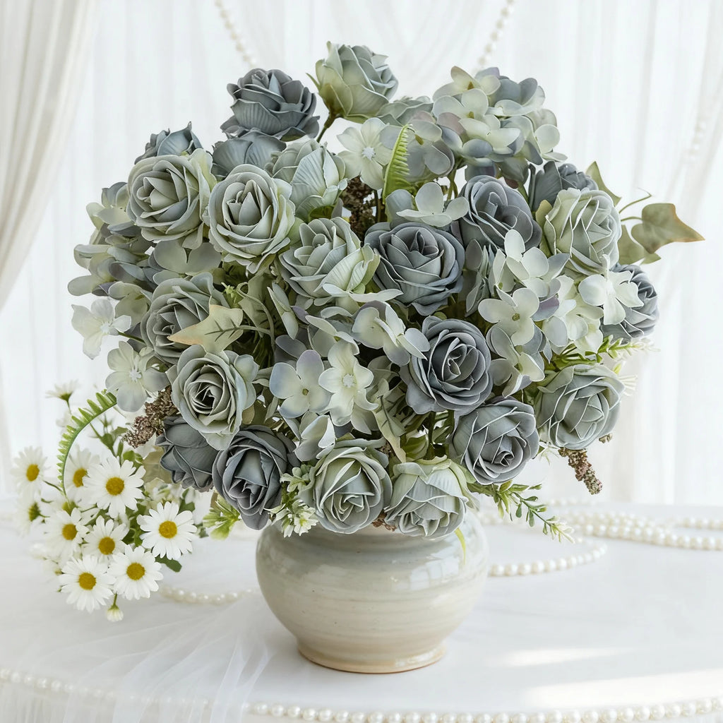 Silk Artificial Rose Bouquet – Wedding & Home Décor Gift Artificial Flower Bouquet Babs