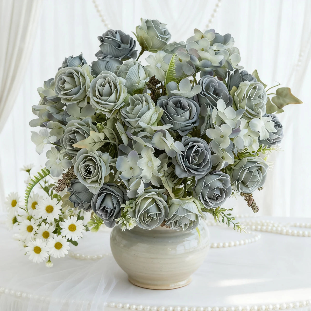 Silk Artificial Rose Bouquet – Wedding & Home Décor Gift Artificial Flower Bouquet Babs
